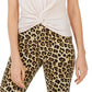 Top metálico com torção frontal Love Fire Juniors, rosa, tamanho extra pequeno
