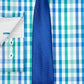 Conjunto de camisa social xadrez e gravata texturizada Nick Graham masculina slim fit, elástica e fácil de cuidar, verde, tamanho 15x34-35