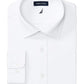 Camisa social elástica confortável Nautica masculina, corte clássico, branca, tamanho 15x32-33