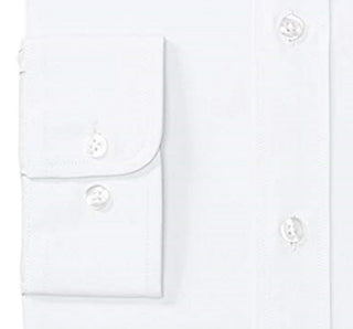 Camisa social elástica confortável Nautica masculina, corte clássico, branca, tamanho 15x32-33