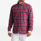Camisa xadrez masculina The North Face ThermoCore vermelha tamanho pequeno