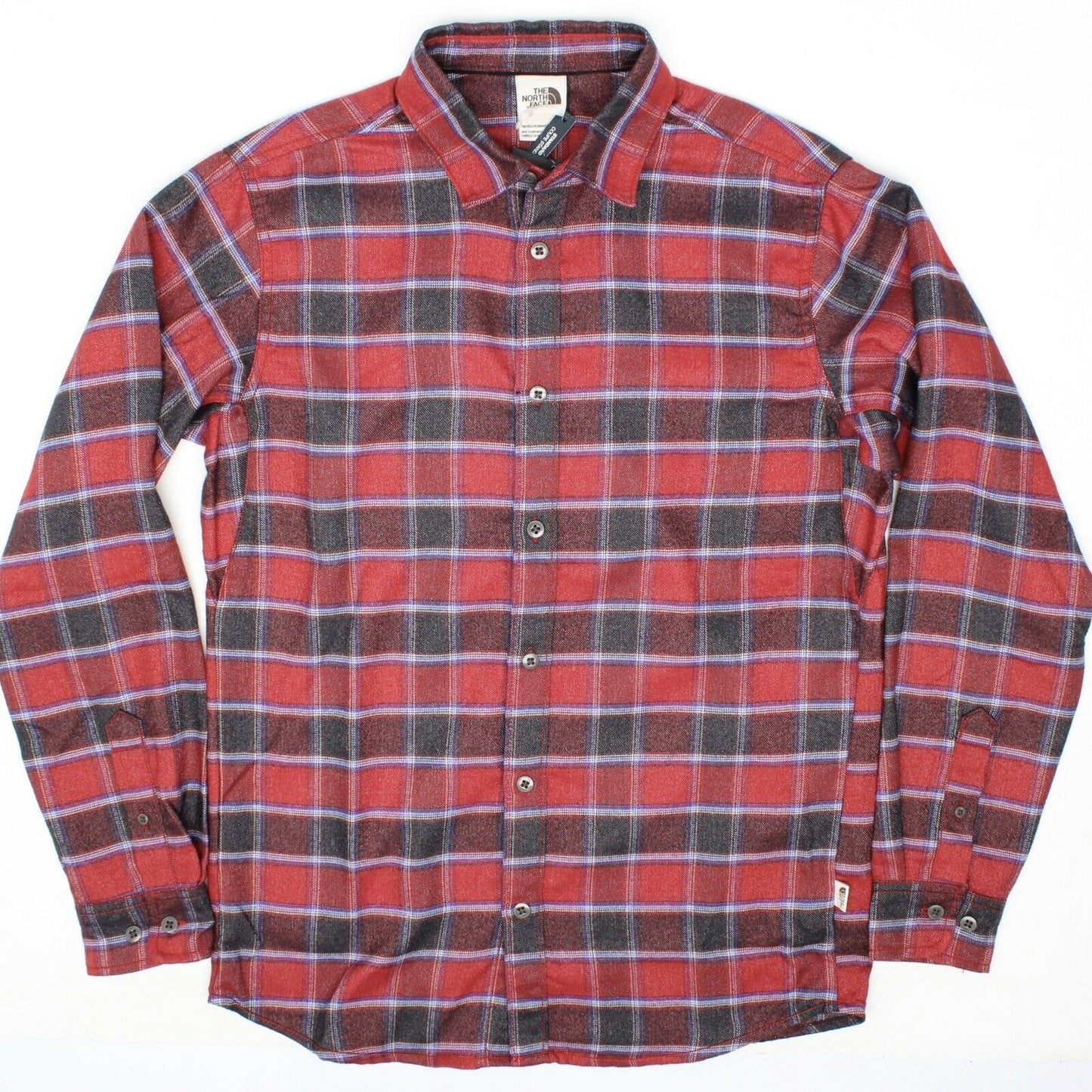 Camisa xadrez masculina The North Face ThermoCore vermelha tamanho pequeno