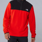 Pulôver de lã com zíper de um quarto Tka Glacier masculino The North Face, vermelho, tamanho pequeno