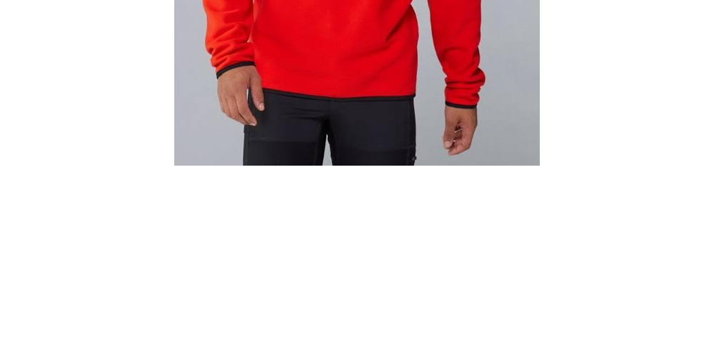 Pulôver de lã com zíper de um quarto Tka Glacier masculino The North Face, vermelho, tamanho pequeno