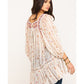 Túnica mágica de dança feminina Free People, branca, tamanho grande