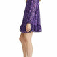 Vestido curto de manga comprida These Dreams da Free People para mulheres, roxo, tamanho grande