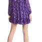 Vestido curto de manga comprida These Dreams da Free People para mulheres, roxo, tamanho grande