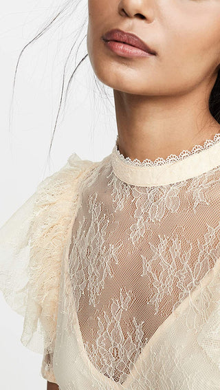 Blusa Secret Admirer Feminina Free People Branca Tamanho Grande