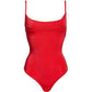 Body feminino Free People Cowl In The Club vermelho tamanho grande