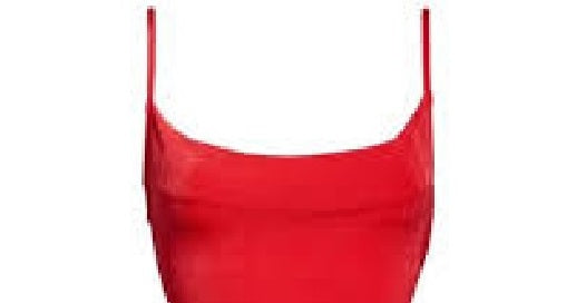 Body feminino Free People Cowl In The Club vermelho tamanho grande