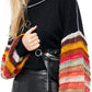 Suéter Cha Cha com mangas bufantes Free People feminino, preto, tamanho pequeno