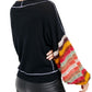 Suéter Cha Cha com mangas bufantes Free People feminino, preto, tamanho pequeno