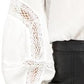 Blusa Emma com mangas bufantes, tamanho natural, grande, feminina, Free People