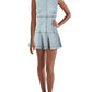 Minivestido Alex Chambray da Free People para mulheres, azul-marinho, tamanho 10