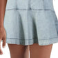 Minivestido Alex Chambray da Free People para mulheres, azul-marinho, tamanho 10