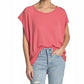 Camiseta Halo Feminina Free People Tamanho P Coral Rosa Tamanho P