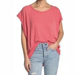 Camiseta Halo Feminina Free People Tamanho P Coral Rosa Tamanho P