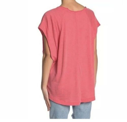 Camiseta Halo Feminina Free People Tamanho P Coral Rosa Tamanho P