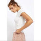 Camiseta Sonnet Feminina Free People Branca Tamanho Extra Pequeno