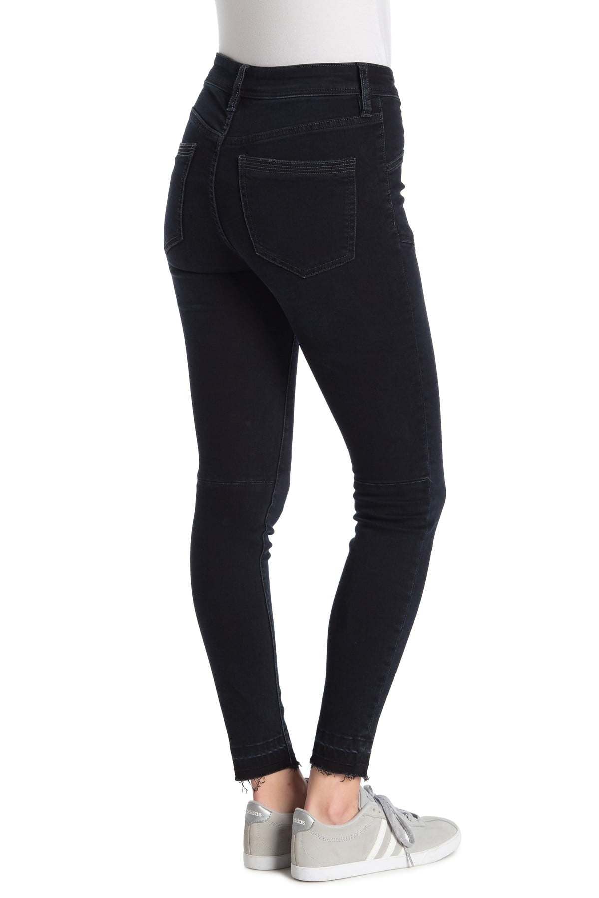 Mini saia jeans skinny Ivy Skinny feminina Free People, verde, tamanho 28