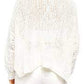 Suéter feminino Free People Sunday Shore de algodão misto, branco, tamanho extra pequeno