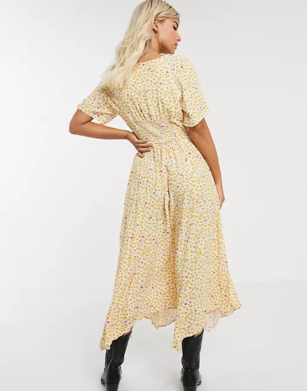 Vestido Feminino In Full Bloom da Free People, Marfim, Tamanho Natural, Grande