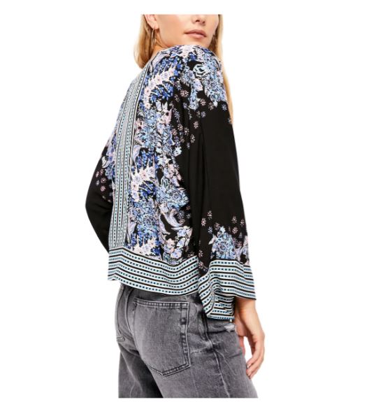 Blusa Mix N Match Feminina Free People Preta Tamanho X-S