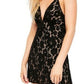Minivestido de renda Dangerous Love da Free People para mulheres, preto, tamanho 10