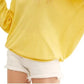 Camiseta térmica feminina Santa Clara da Free People, amarela, tamanho X-S
