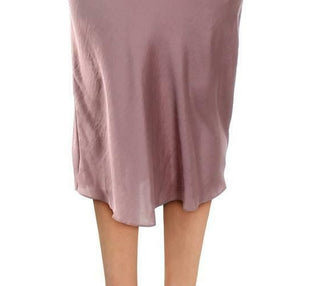 Saia de cetim com corte enviesado Normani para mulheres Free People, rosa, tamanho 6