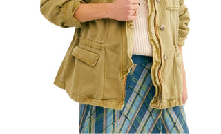 Jaqueta feminina Seize The Day da Free People, verde, tamanho X-S