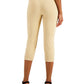 Calça capri feminina Alfani Petite Tummy-Control Pull-On, marrom, tamanho 8