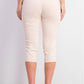Calça Capri Alfani Feminina Petite Tummy-Control Pull-On Rosa Tamanho 6 P
