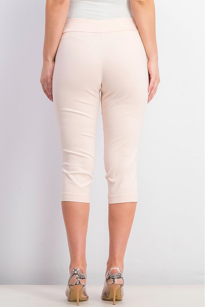 Calça Capri Alfani Feminina Petite Tummy-Control Pull-On Rosa Tamanho 6 P