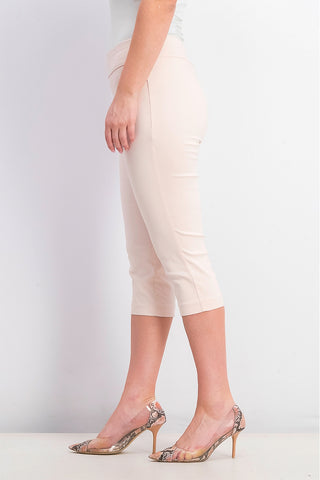 Calça Capri Alfani Feminina Petite Tummy-Control Pull-On Rosa Tamanho 6 P