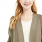 Cardigan aberto feminino júnior Pink Rose, verde, tamanho pequeno