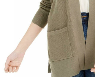 Cardigan aberto feminino júnior Pink Rose, verde, tamanho pequeno