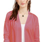 Cardigan aberto feminino júnior Pink Rose, vermelho, tamanho grande
