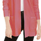 Cardigan aberto feminino júnior Pink Rose, vermelho, tamanho grande