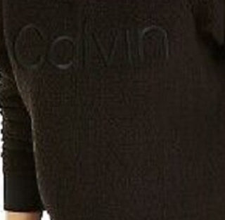 Calvin Klein Moletom Feminino Performance Logo Fleece Preto Tamanho X-G