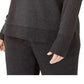 Calvin Klein Plus Manga Raglan Moletom Feminino Cinza Escuro Tamanho 3X