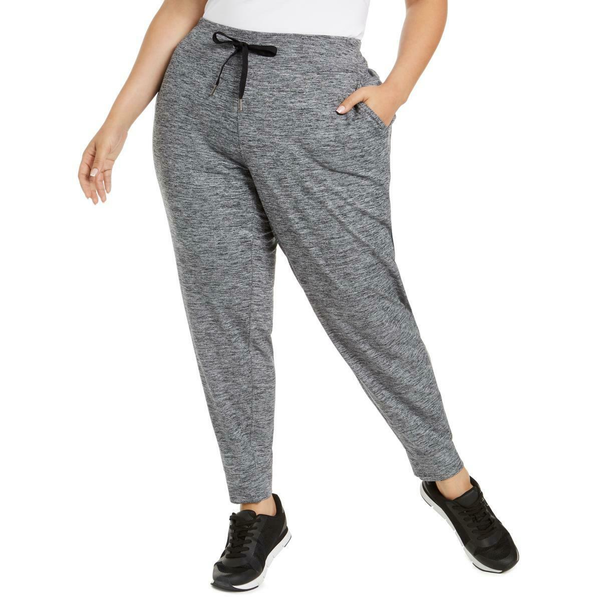 Calça jogger feminina plus size Calvin Klein cinza tamanho 3X