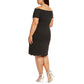 Vestido feminino Monteau, plus size, ombro de fora, preto, tamanho 2X