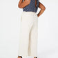 Macacão listrado plus size Monteau Juniors com blusa e calça Paperbag, azul marinho, tamanho 2X