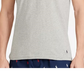Camiseta masculina bordada Polo Ralph Lauren cinza tamanho médio