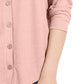 Blusa de botões com amarração frontal Pink Rose Hippie Rose Juniors, tamanho pequeno