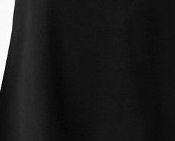 Vestido feminino Monteau Petite com decote recortado e ajuste evasê, preto, tamanho grande