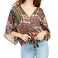 Top Lurex com Amarração Frontal Polly &amp; Esther Juniors Verde Tamanho Médio