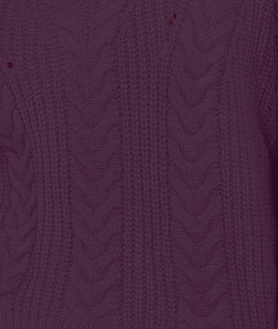 Suéter feminino Crave Fame com cadarço nas costas, roxo, tamanho grande