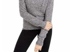 Moletom com capuz Crave Fame Juniors Marled Fuzzy, marrom, tamanho X-S